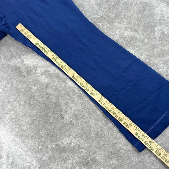 Healing Hands HH360 Scrub Pants Women Large Blue Cargo Drawstring Yoga Waist - Picture 4 of 11